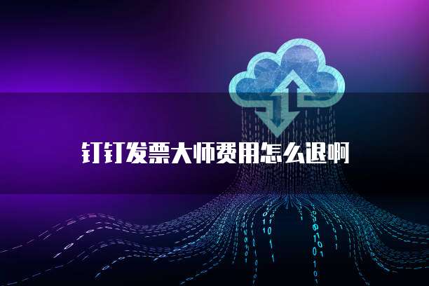 钉钉发票大师费用怎么退啊