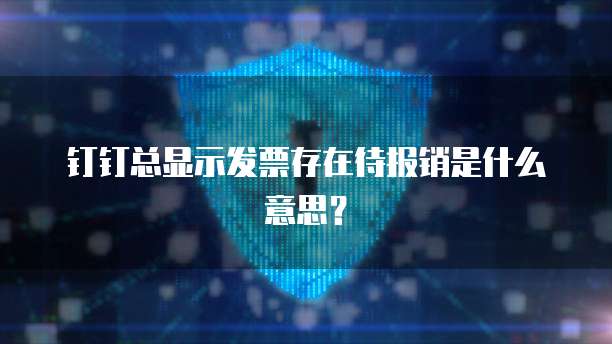 钉钉总显示发票存在待报销是什么意思?