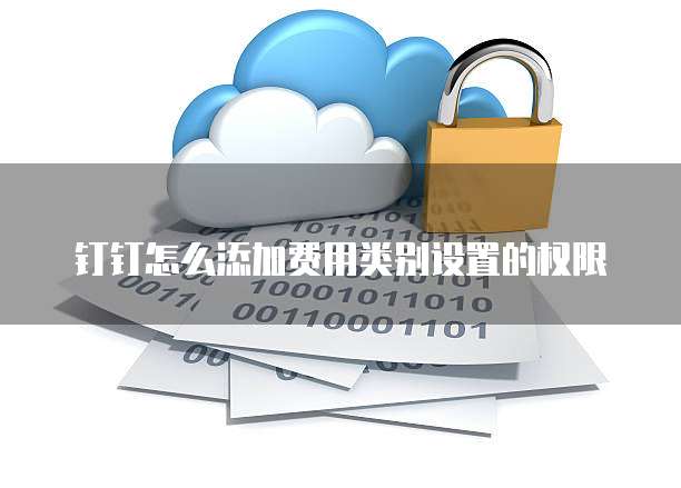 钉钉怎么添加费用类别设置的权限