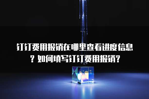 钉钉费用报销在哪里查看进度信息?如何填写钉钉费用报销?