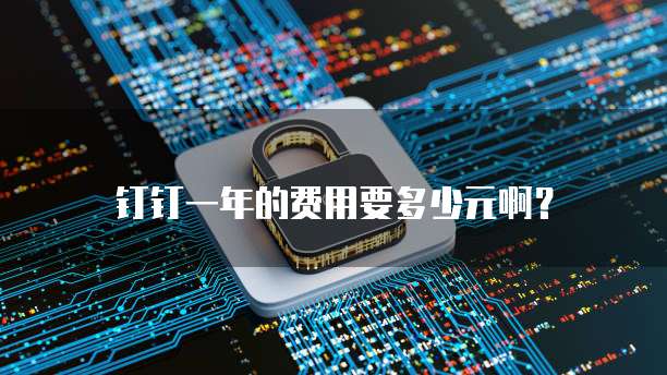 钉钉一年的费用要多少元啊?