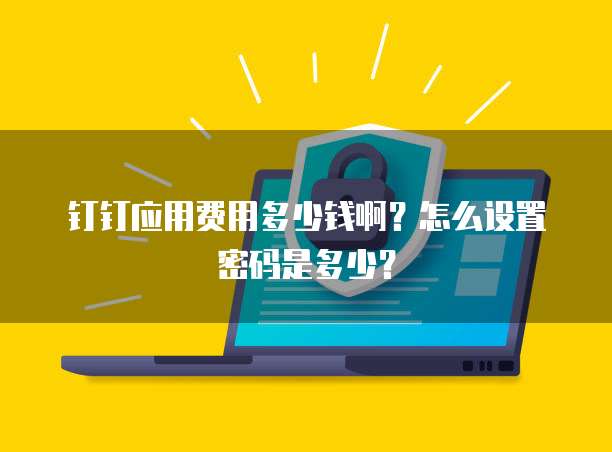 钉钉应用费用多少钱啊?怎么设置密码是多少?