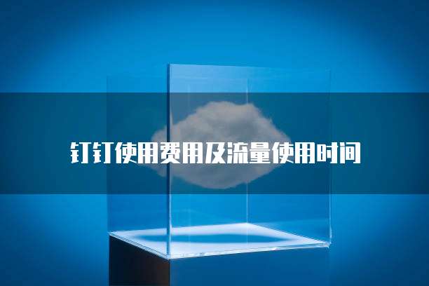 钉钉使用费用及流量使用时间