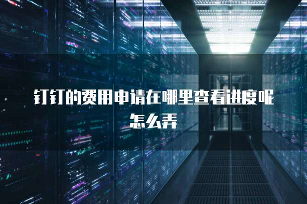 钉钉的费用申请在哪里查看进度呢怎么弄