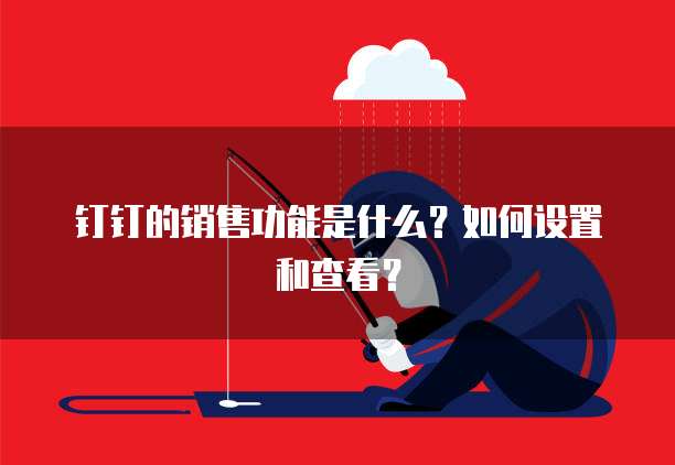 钉钉的销售功能是什么?如何设置和查看?