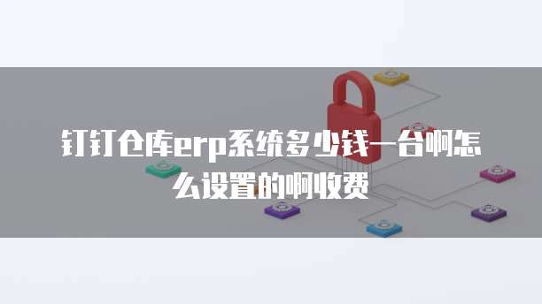 钉钉仓库erp系统多少钱一台啊怎么设置的啊收费