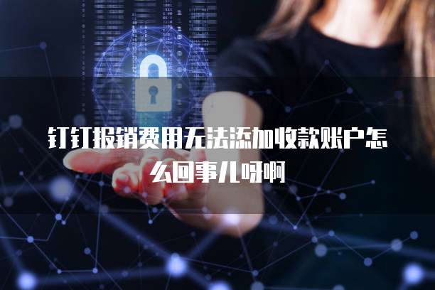 钉钉报销费用无法添加收款账户怎么回事儿呀啊