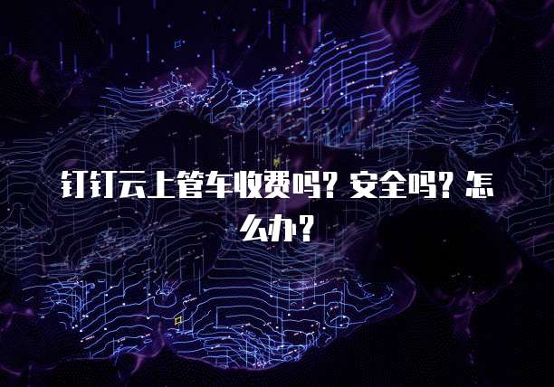 钉钉云上管车收费吗？安全吗？怎么办？