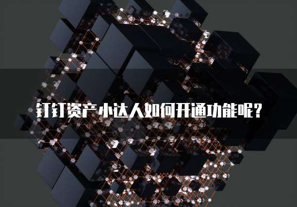 钉钉资产小达人如何开通功能呢?