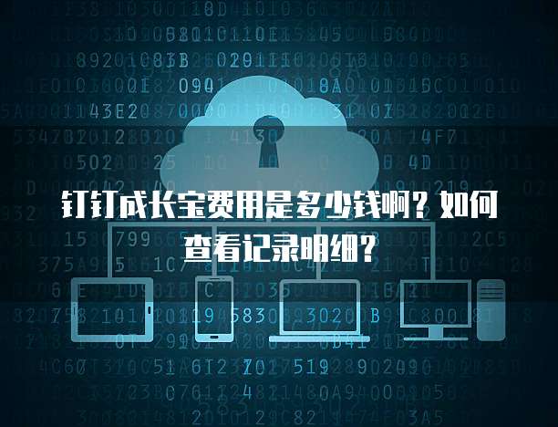 钉钉成长宝费用是多少钱啊?如何查看记录明细?