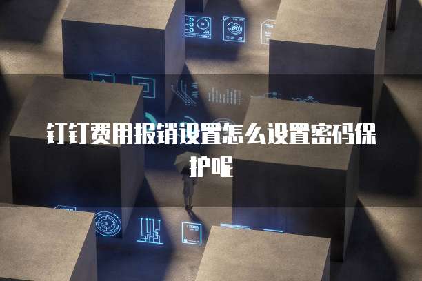 钉钉费用报销设置怎么设置密码保护呢
