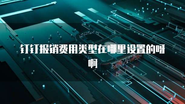 钉钉报销费用类型在哪里设置的呀啊