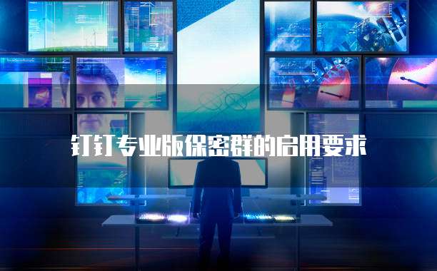 钉钉专业版保密群的启用要求