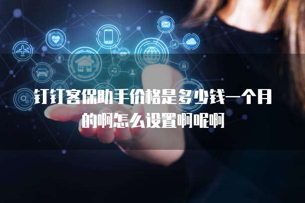 钉钉客保助手价格是多少钱一个月的啊怎么设置啊呢啊