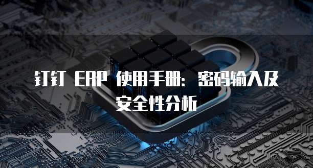 钉钉 ERP 使用手册:密码输入及安全性分析