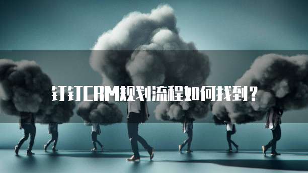 钉钉CRM规划流程如何找到?