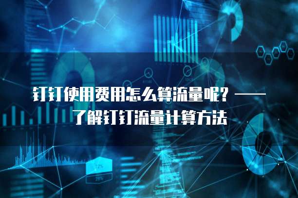 钉钉使用费用怎么算流量呢?——了解钉钉流量计算方法