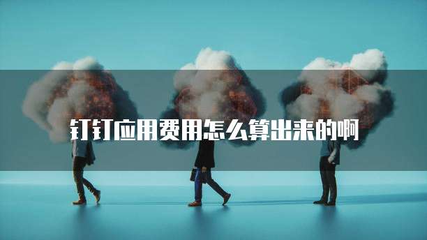 钉钉应用费用怎么算出来的啊