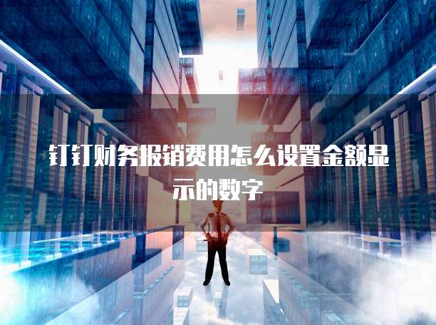 钉钉财务报销费用怎么设置金额显示的数字