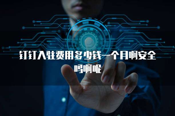 钉钉入驻费用多少钱一个月啊安全吗啊呢