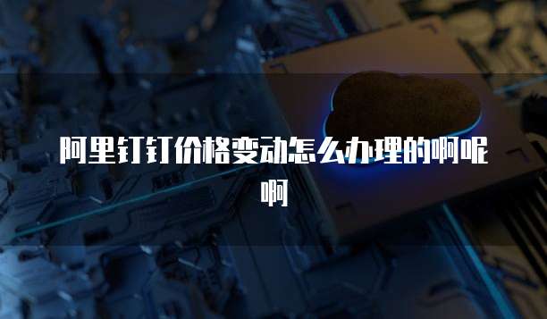 阿里钉钉价格变动怎么办理的啊呢啊