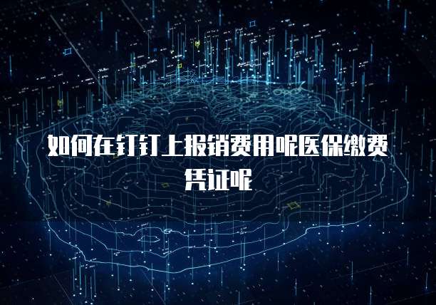 如何在钉钉上报销费用呢医保缴费凭证呢