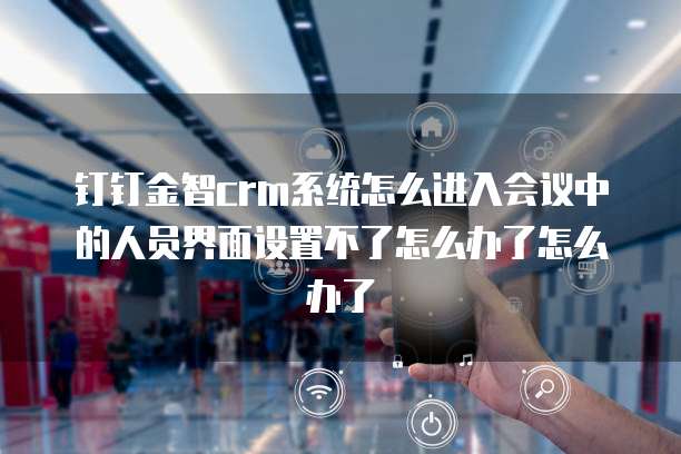 钉钉金智crm系统怎么进入会议中的人员界面设置不了怎么办了怎么办了