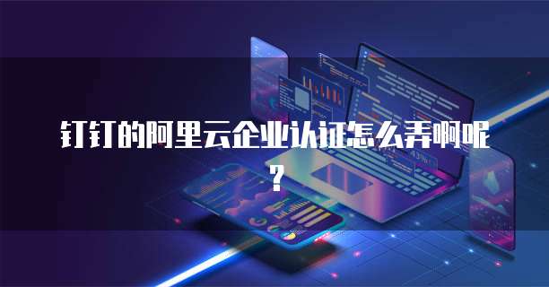 钉钉的阿里云企业认证怎么弄啊呢?