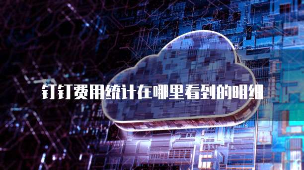 钉钉费用统计在哪里看到的明细