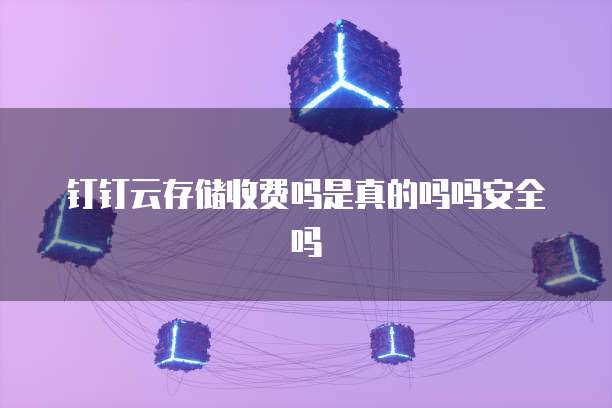 钉钉云存储收费吗是真的吗吗安全吗