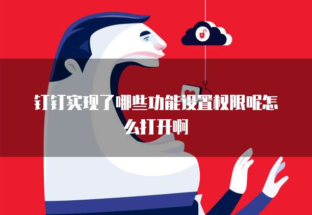 钉钉实现了哪些功能设置权限呢怎么打开啊
