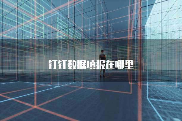 钉钉数据填报在哪里