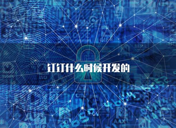 钉钉什么时候开发的