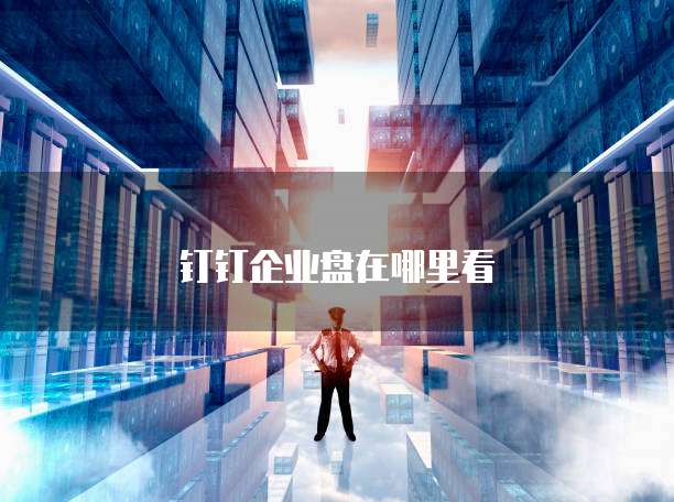 钉钉企业盘在哪里看