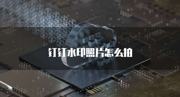 钉钉水印照片怎么拍