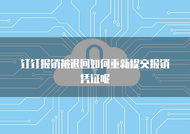 钉钉报销被退回如何重新提交报销凭证呢