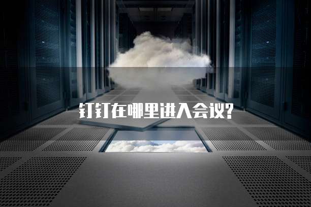 钉钉在哪里进入会议?