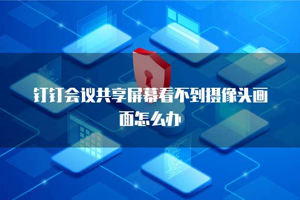 钉钉会议共享屏幕看不到摄像头画面怎么办