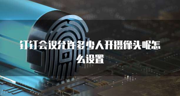 钉钉会议允许多少人开摄像头呢怎么设置
