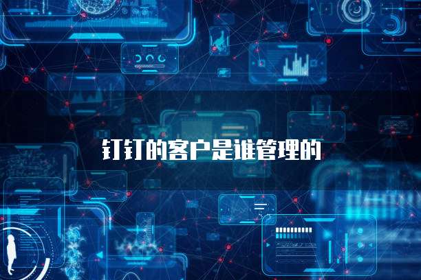 钉钉的客户是谁管理的
