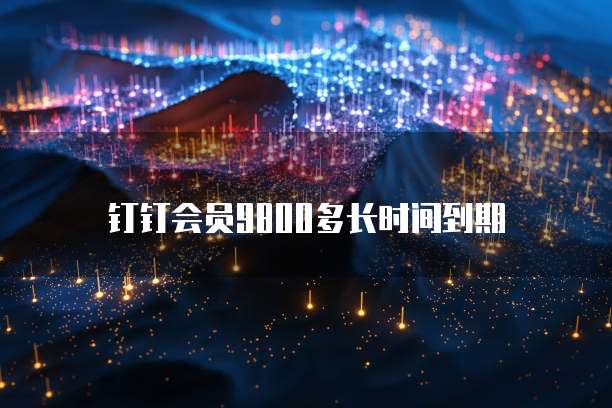 钉钉会员9800多长时间到期