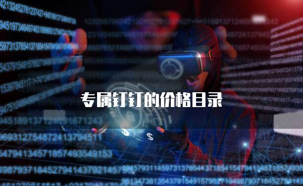 专属钉钉的价格目录