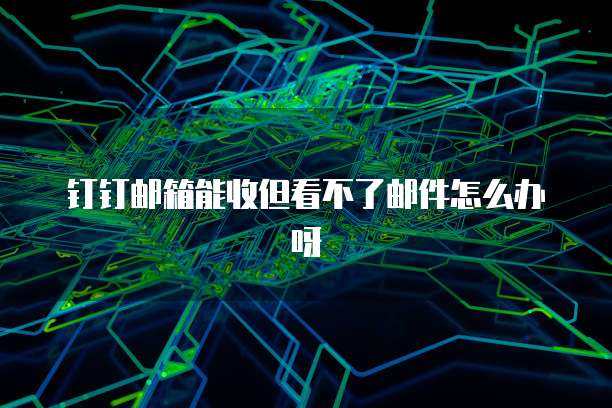 钉钉邮箱能收但看不了邮件怎么办呀