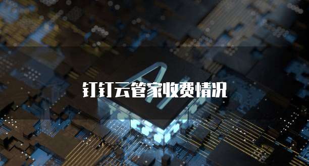 钉钉云管家收费情况