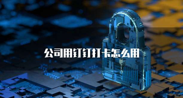 公司用钉钉打卡怎么用