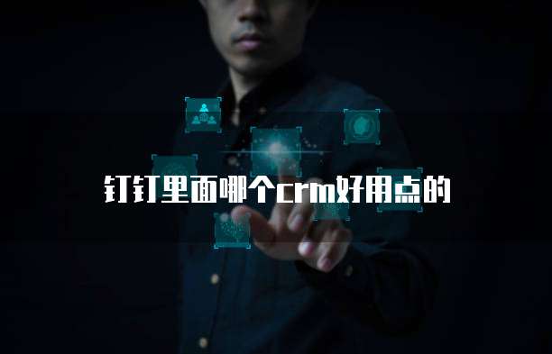 钉钉里面哪个crm好用点的