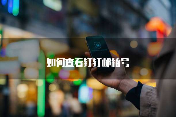 如何查看钉钉邮箱号