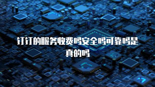 钉钉的服务收费吗安全吗可靠吗是真的吗
