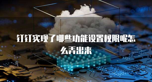 钉钉实现了哪些功能设置权限呢怎么弄出来